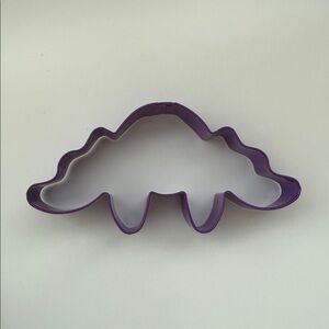 Purple Dinosaur metal cookie cutter new